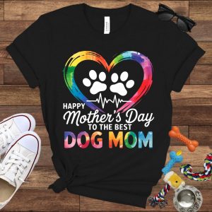 Dog Mom Tshirt Black v5